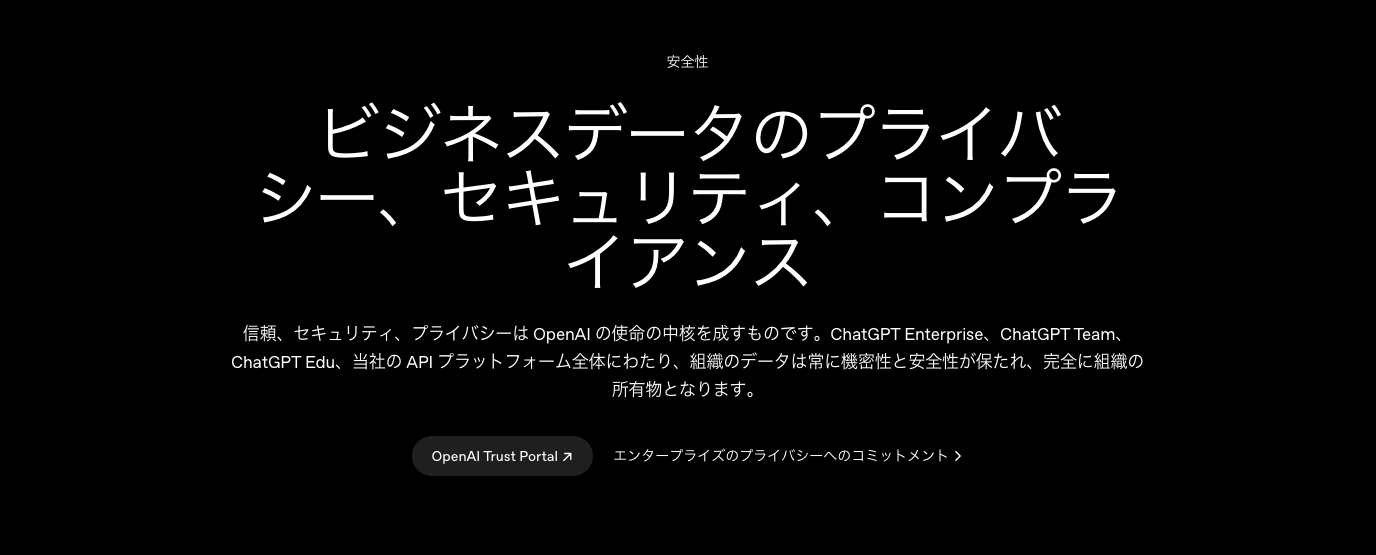 Open AIのセキュリティに関する記述