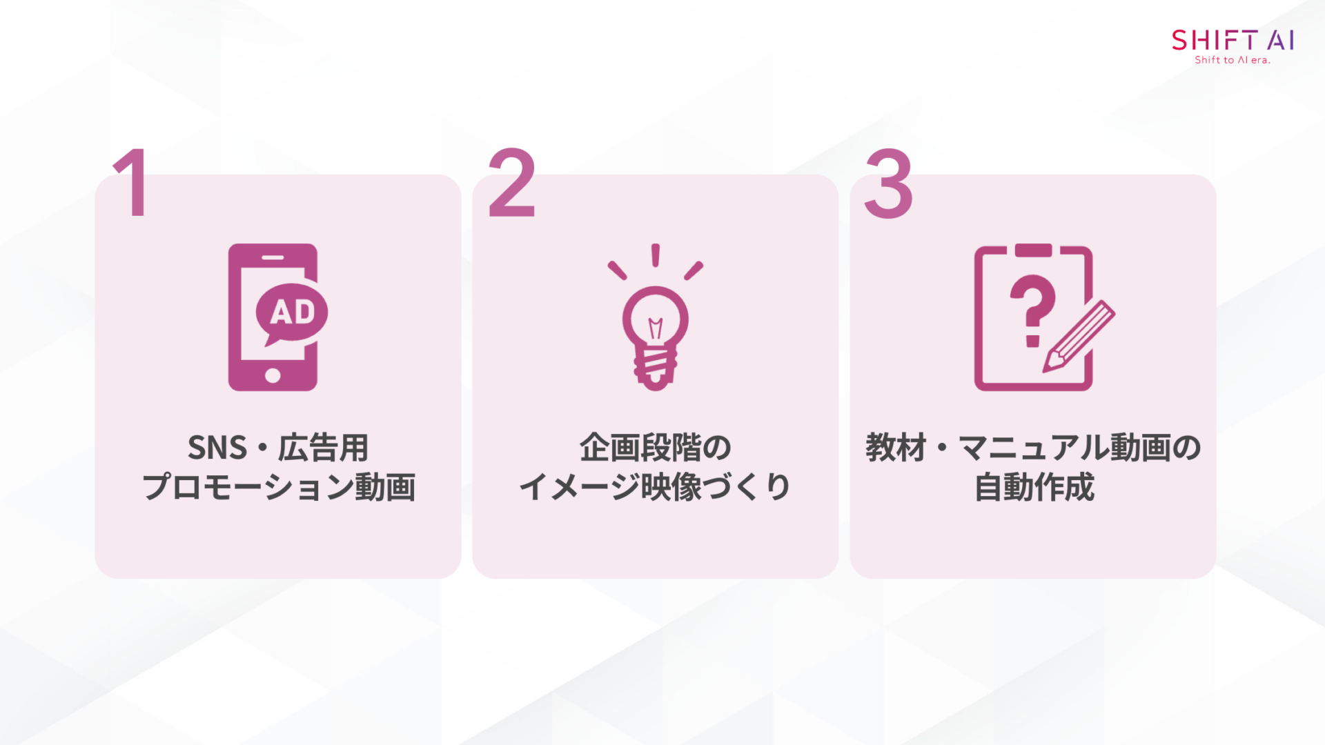 Veo 3の3つの活用事例(SNS・広告用プロモーション動画企画段階のイメージ映像づくり教材・マニュアル動画の自動作成)