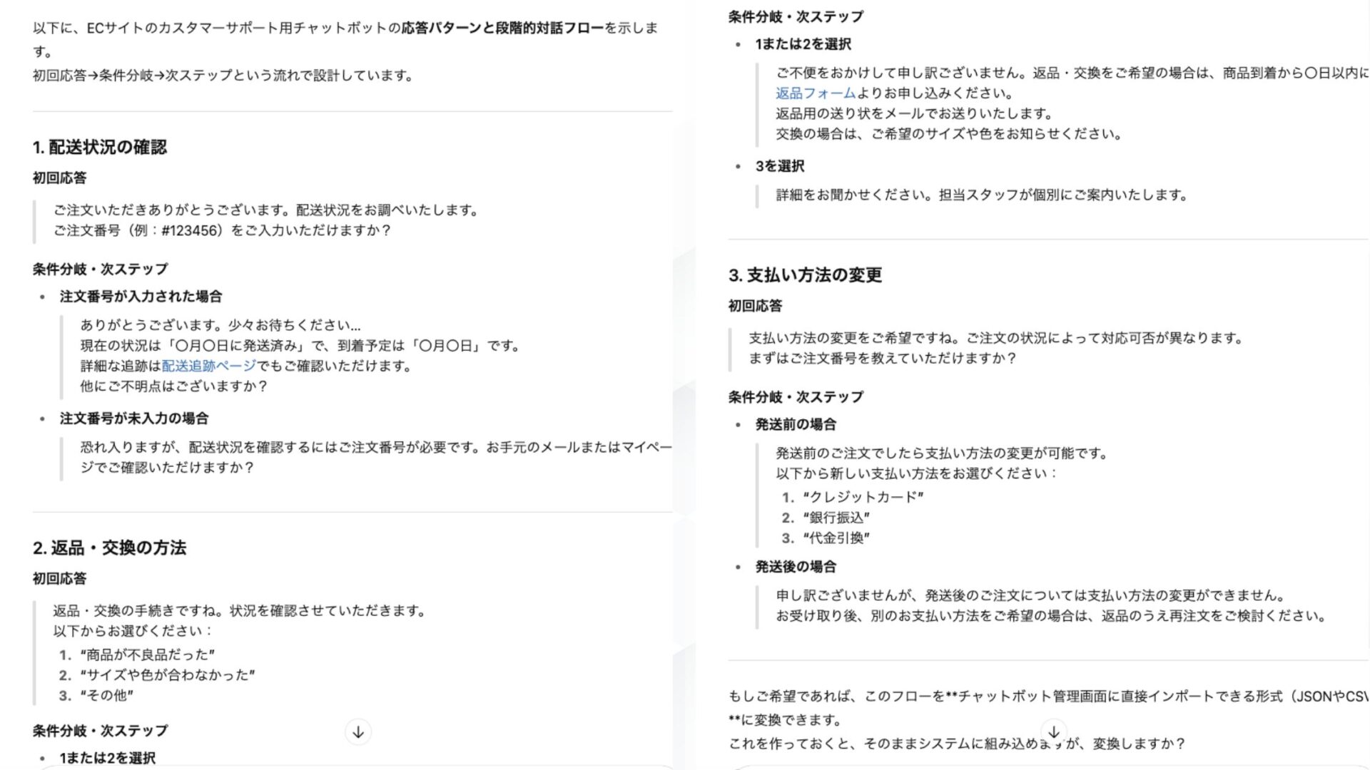 文章作成できる生成AIの効果的な活用例(テキストでの自動対話:チャットボットやFAQ応答を自動化)