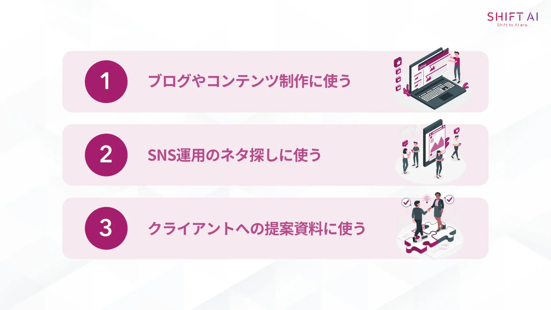 Gemini Deep Researchを副業に活かす活用例(ブログやコンテンツ制作に使う/SNS運用のネタ探しに使う/クライアントへの提案資料に使う)