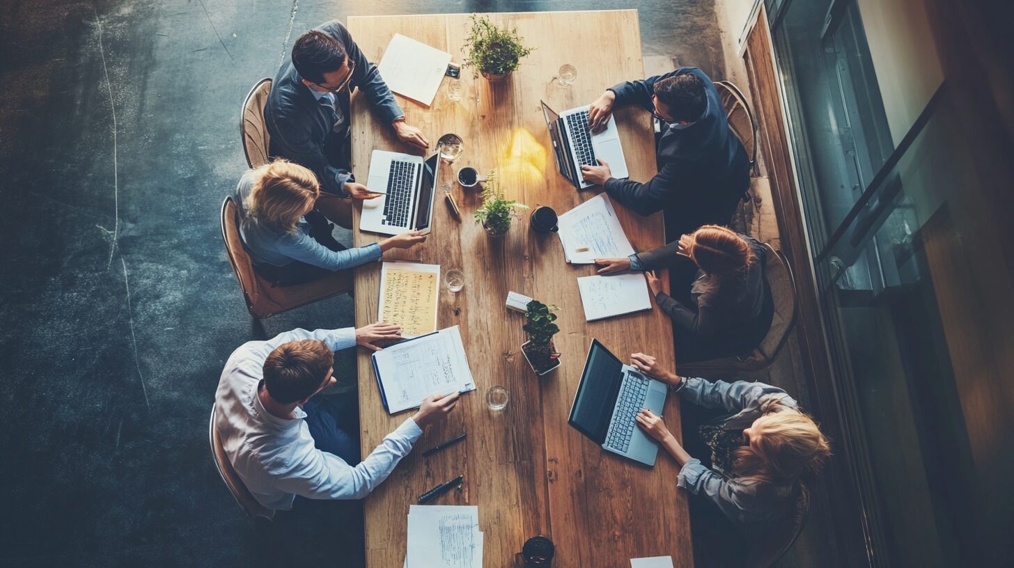 ミーティングをしている風景