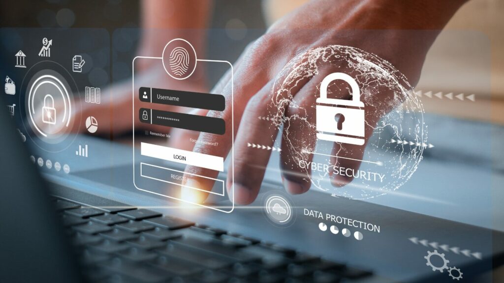 高いセキュリティ情報にアクセスしている様子