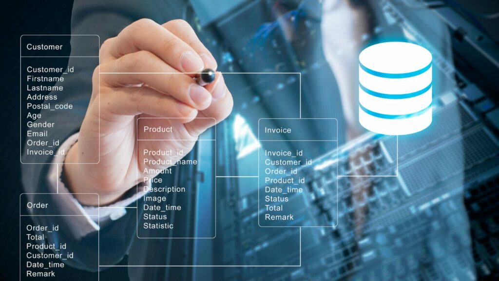 外部のデータベースを表す画像