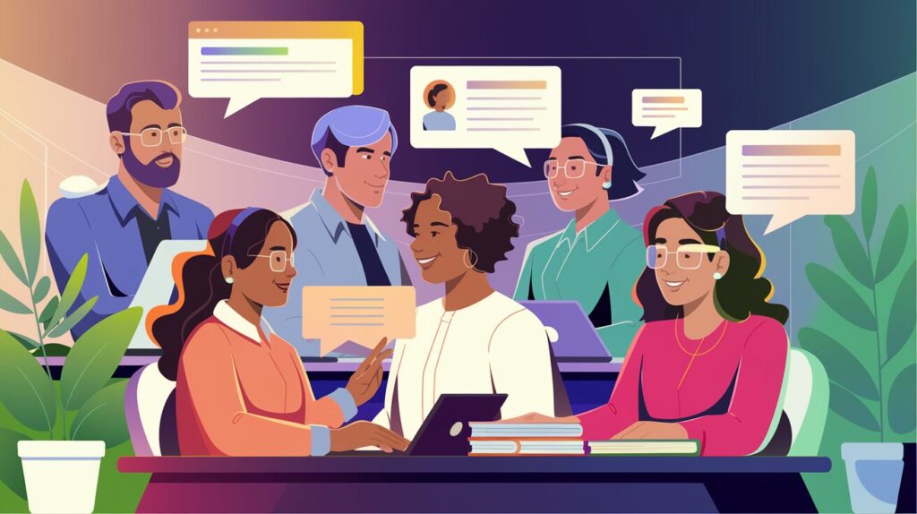 アウトプット会をしている様子