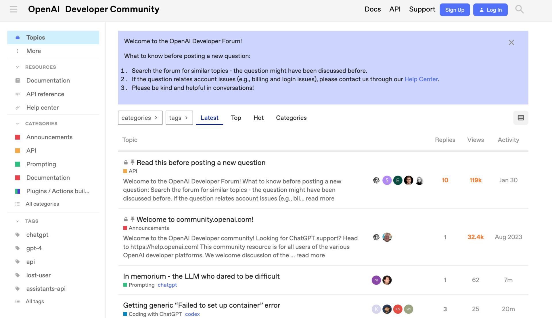 OpenAI Developer Forumのサムネイル