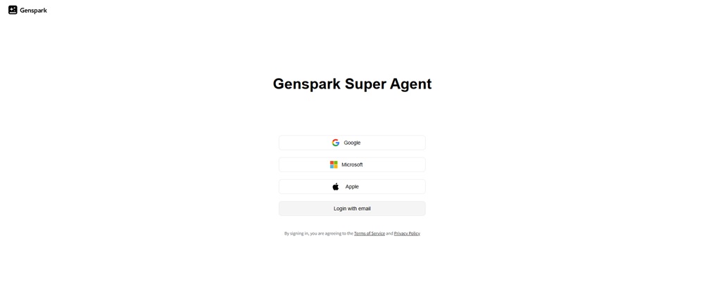 Gensparkのアカウント登録②