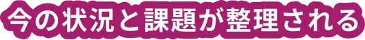 今の状況と課題が整理される